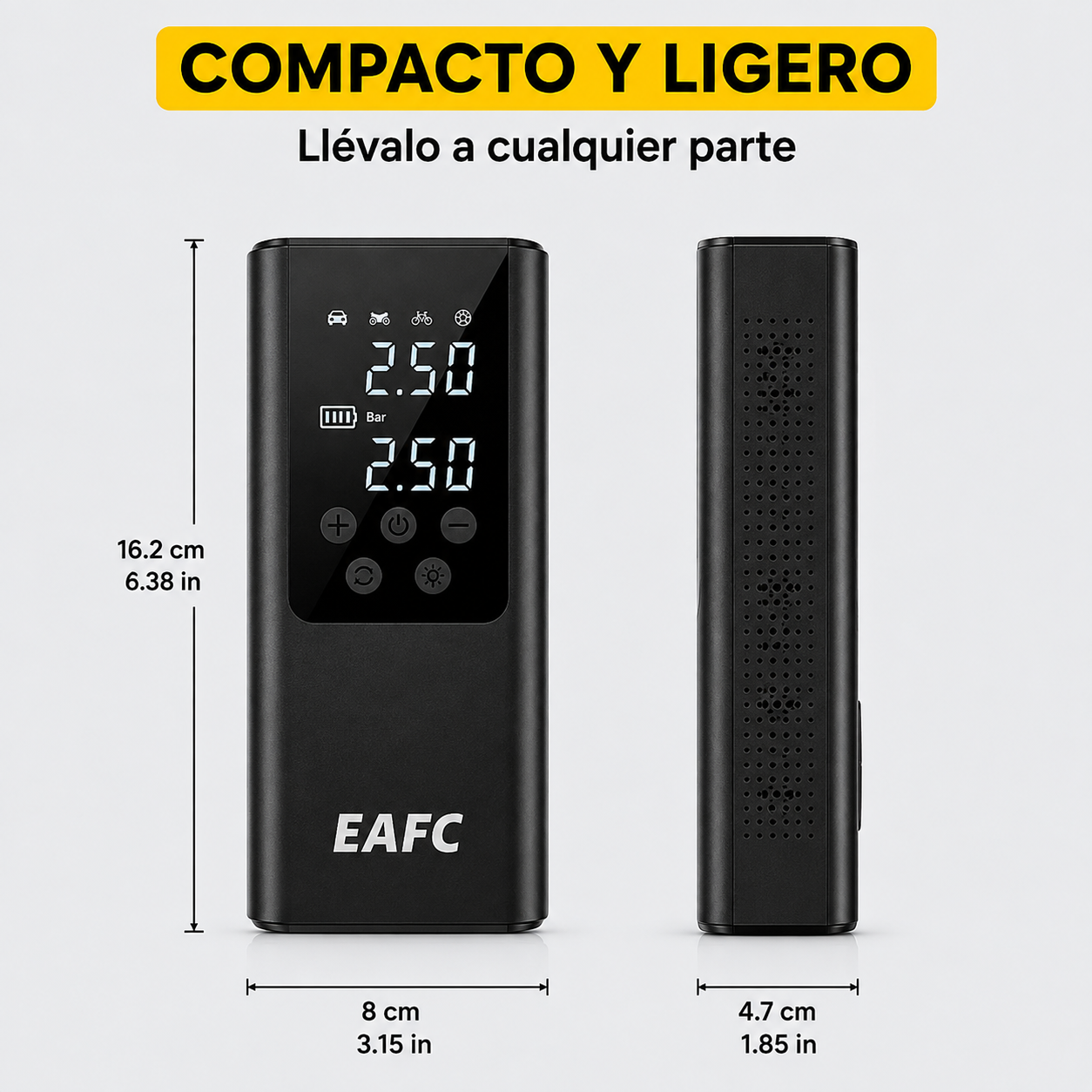 Compacto, ligero, siempre a mano