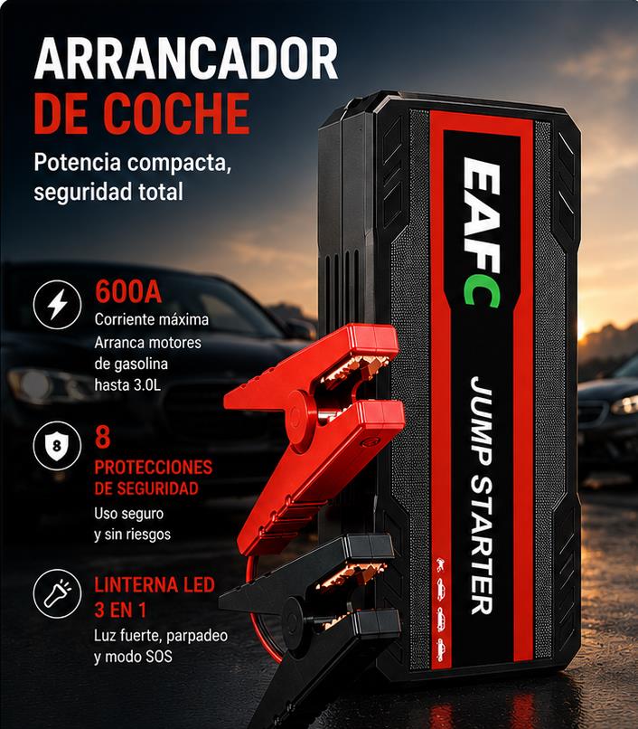 VoltStart - Arrancador de coche, potencia compacta